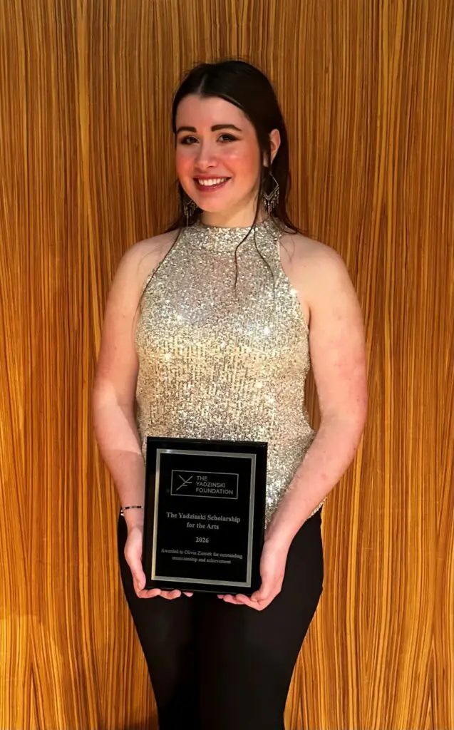 26 Yadzinski Scholarship for the Arts Winner